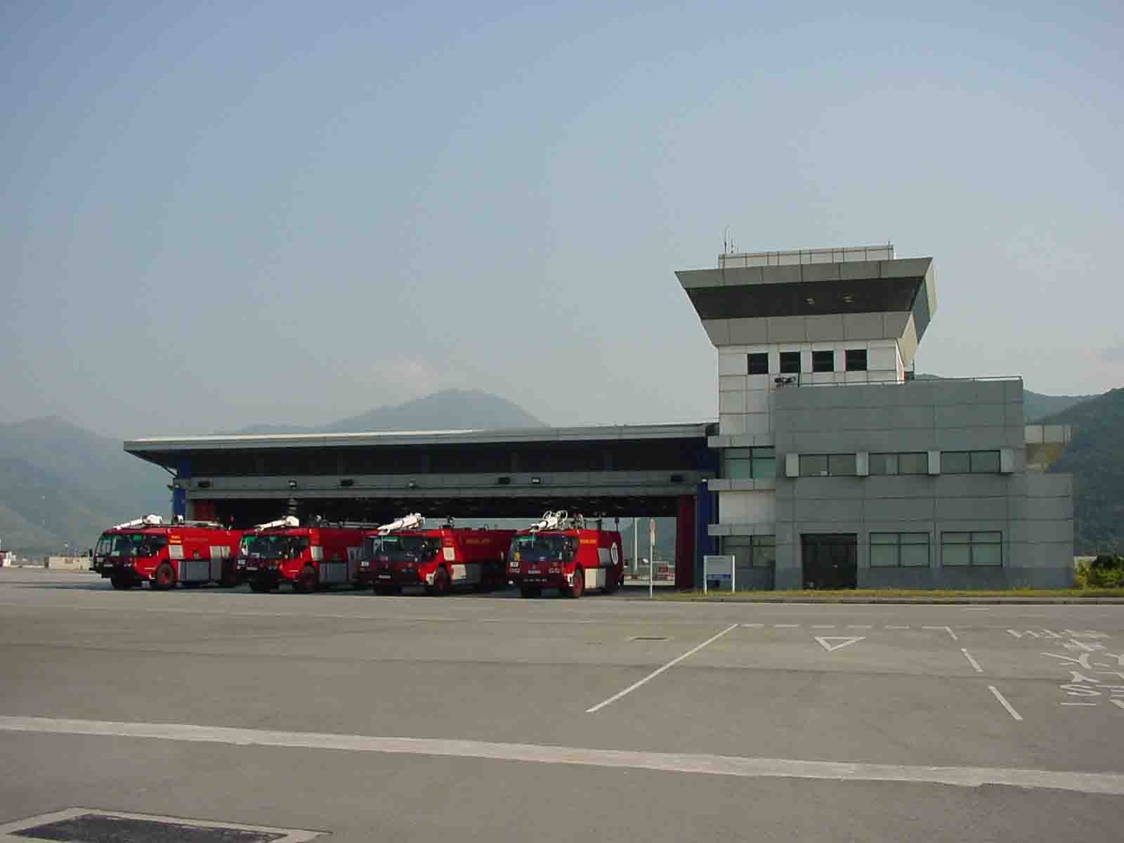 Front View of Main Airport Fire Station