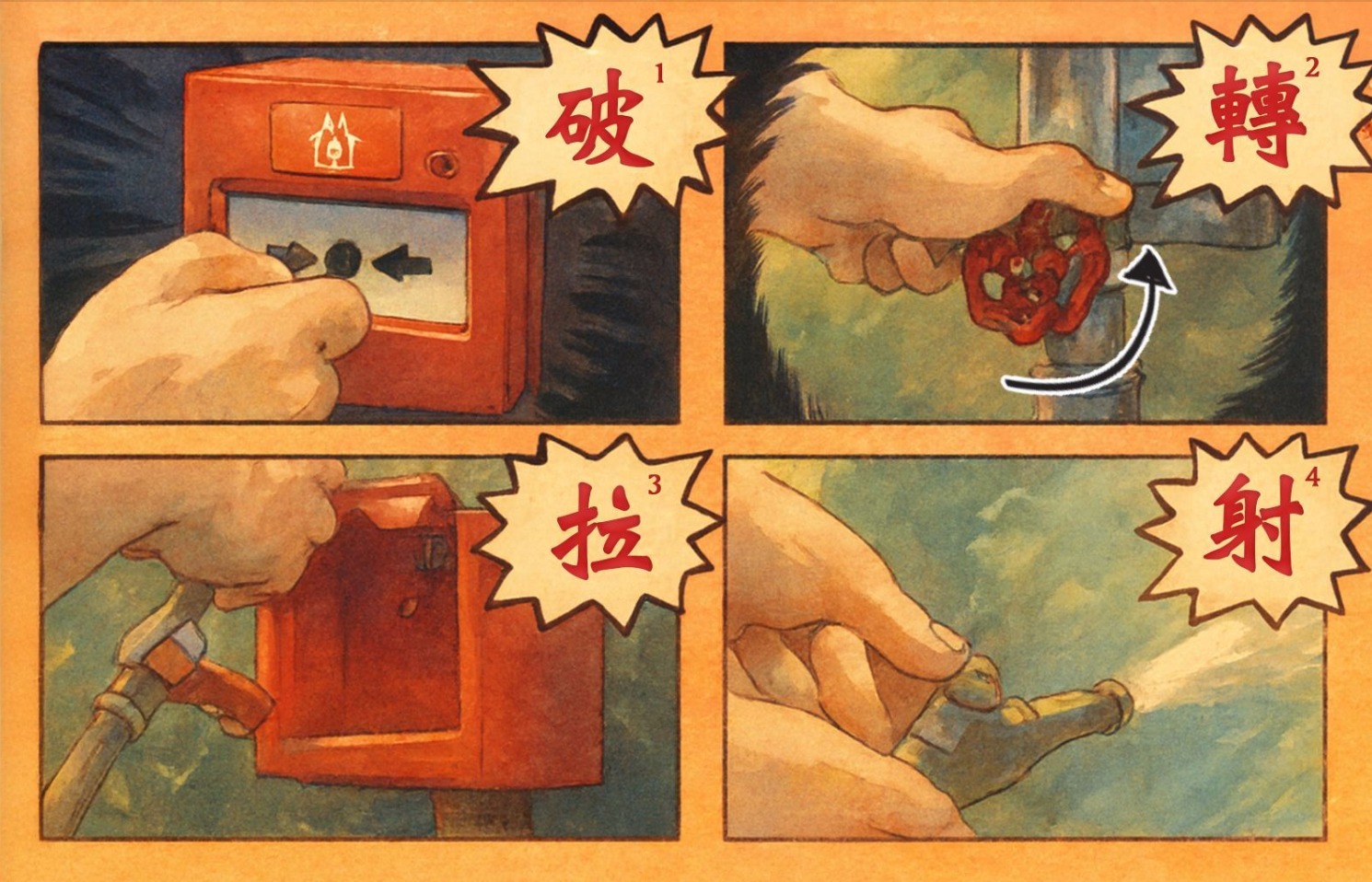 Proper Operation of Fire Hose Reel
